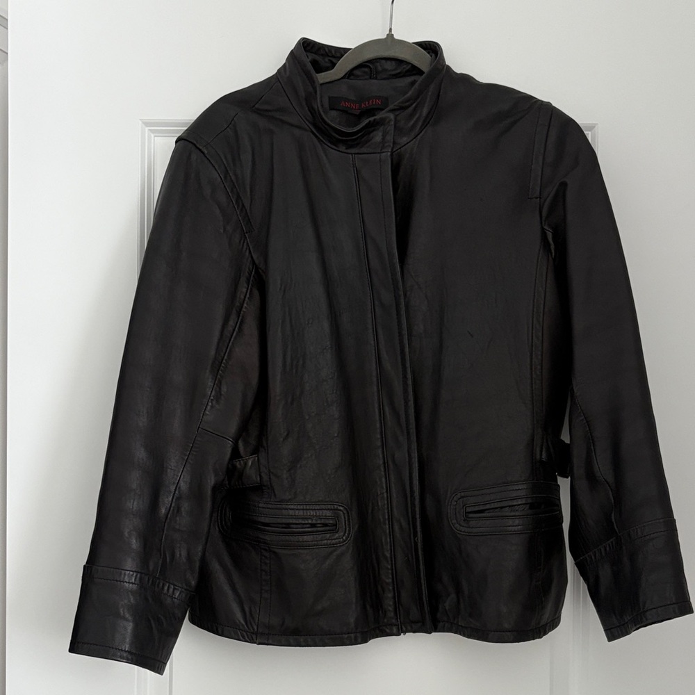 Anne Klein Black Leather Jacket